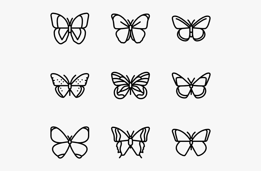 Butterflies - Butterfly Png Icon, Transparent Png, Free Download