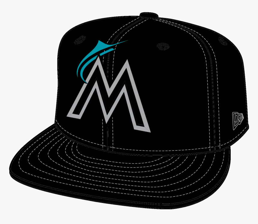 Miami Marlins New Era Mlb Youth , Png Download - Baseball Cap, Transparent Png, Free Download