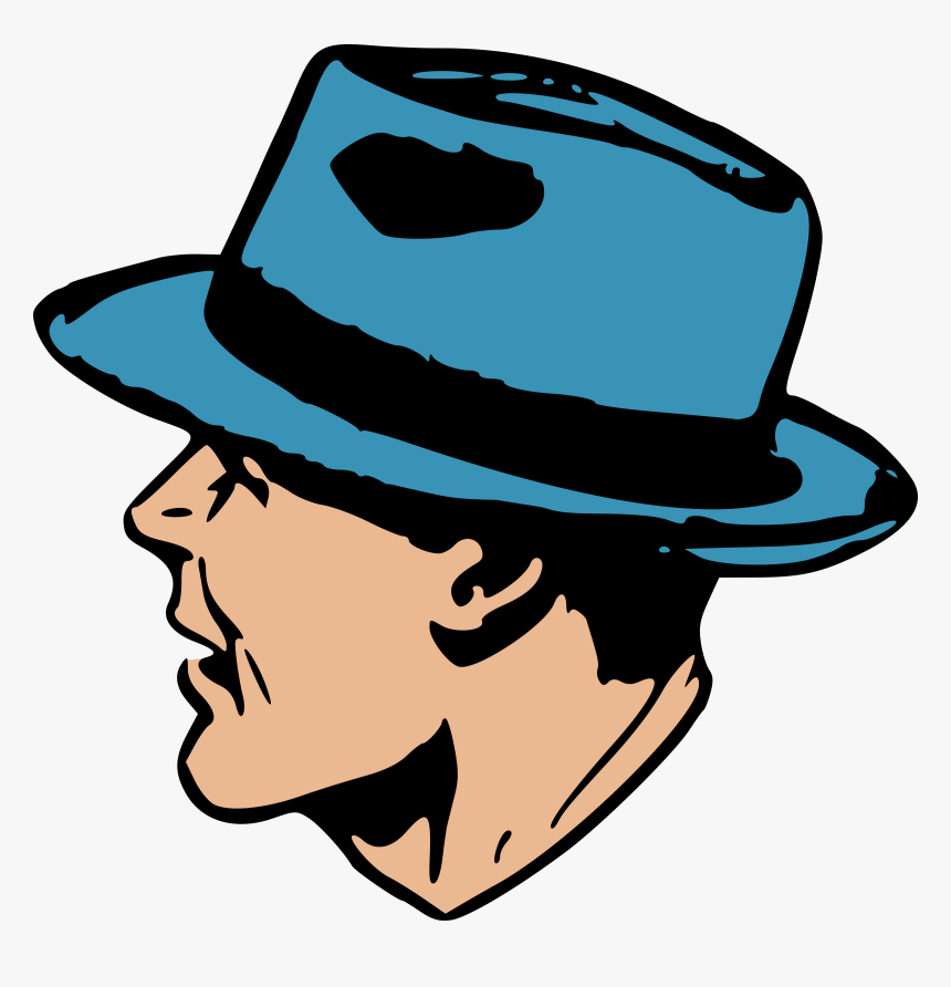 Man Clipart Hat - Man With A Hat Clipart, HD Png Download, Free Download