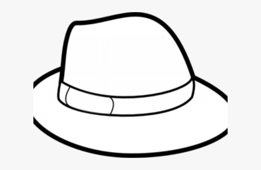 Fedora Cliparts - Hat Black And White Clip Art, HD Png Download, Free Download
