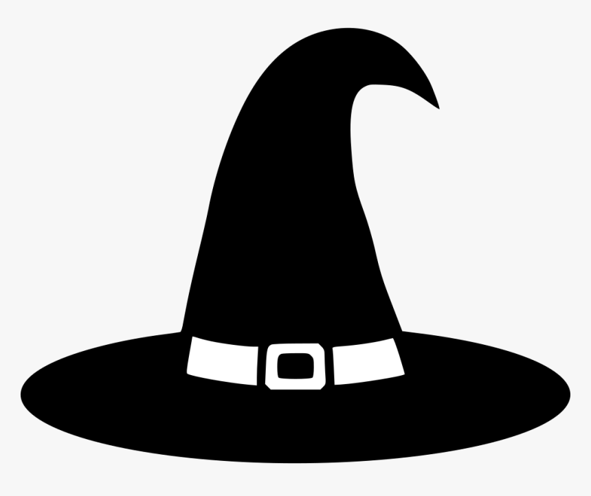 Witch Hat Clip Art Free Transparent Png - Witch Hat Clipart Black And White, Png Download, Free Download