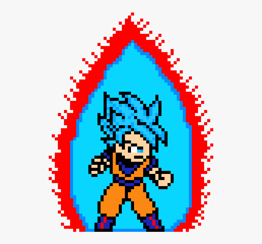 Goku Kaioken Pixel Art, HD Png Download, Free Download