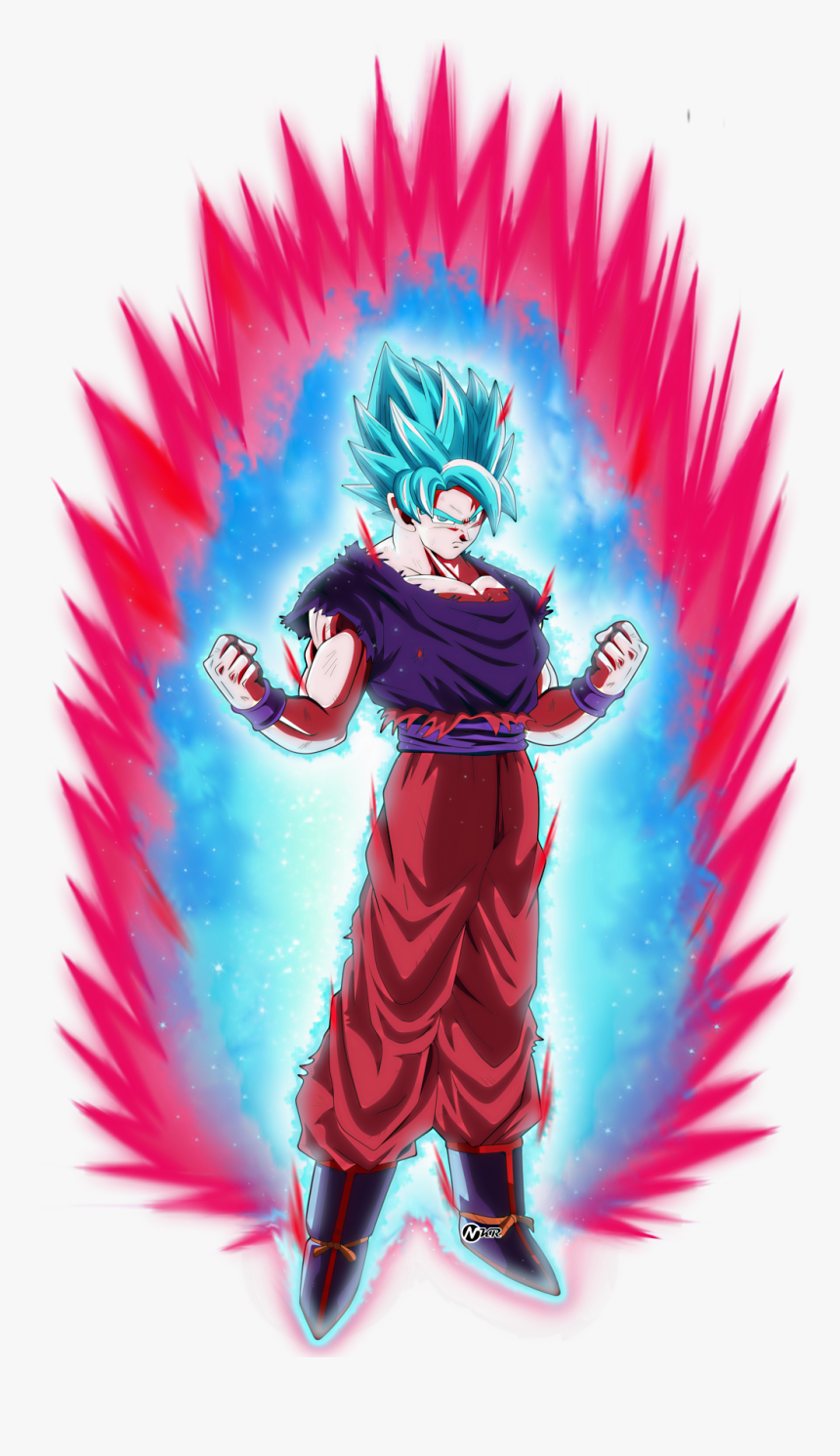 #ssgssgoku #kaioken #freetoedit - Goku Super Sayajin Blue Kaioken, HD Png Download, Free Download