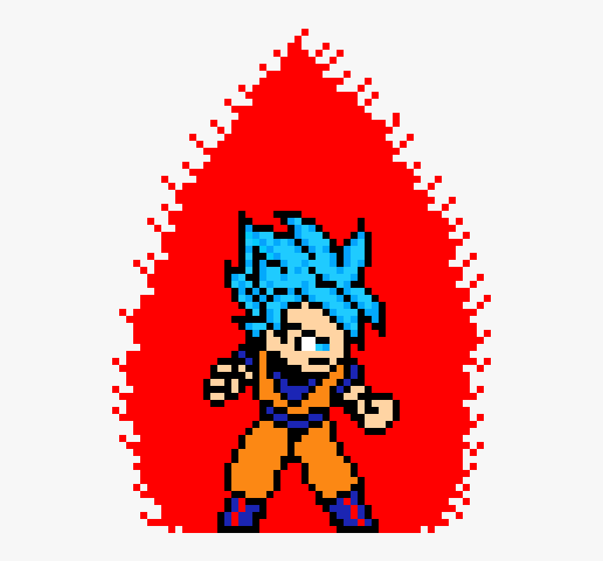 Goku Kaioken Pixel Art, HD Png Download, Free Download