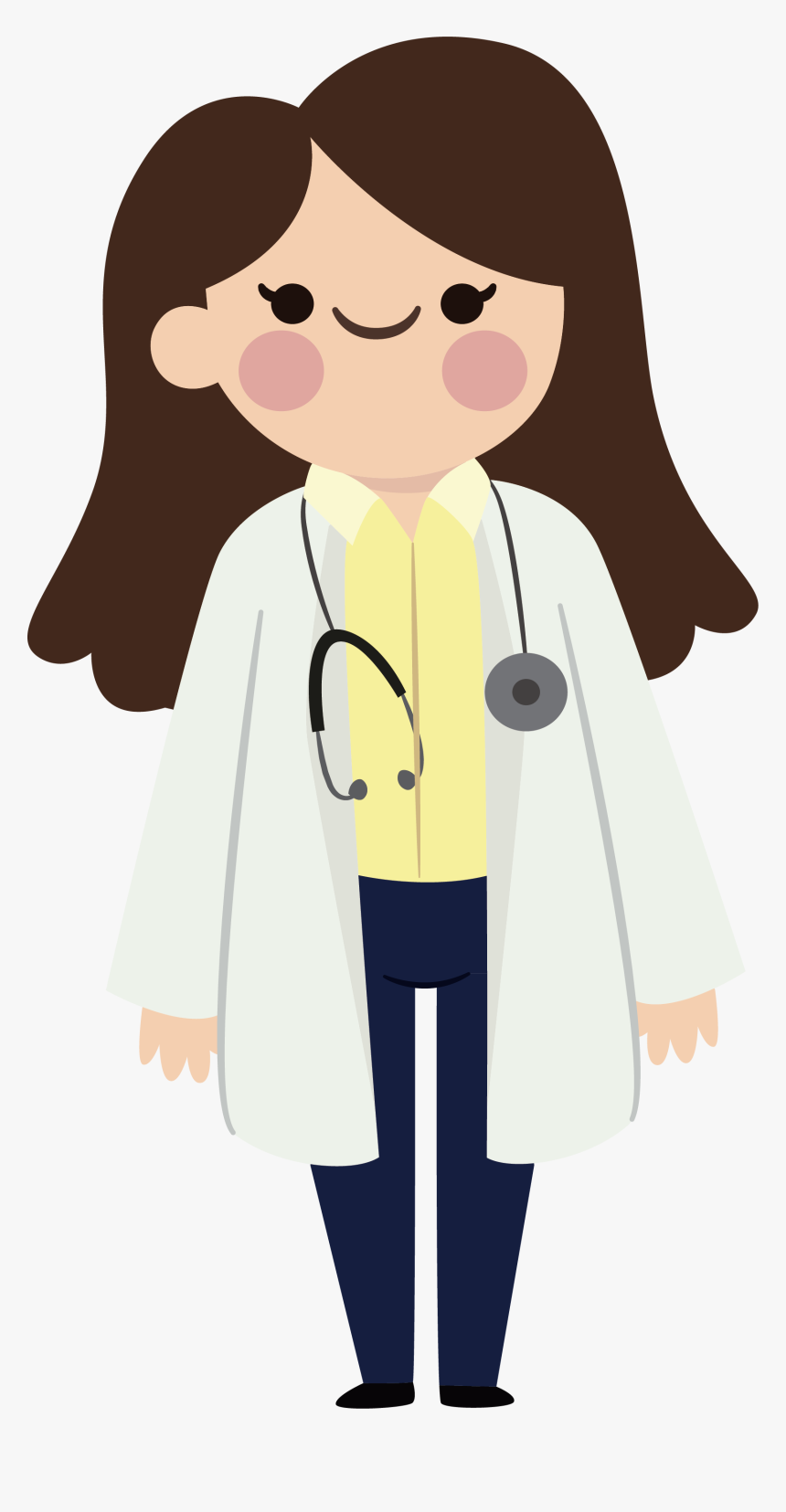 Physician Clip Art - Cartoon Female Cute Doctor, HD Png Download, Free Download