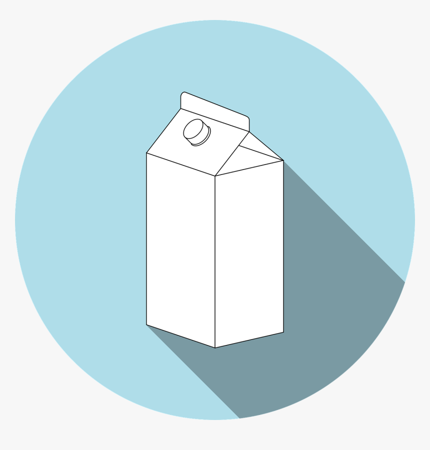 Milk Carton Graphic - Milk, HD Png Download, Free Download
