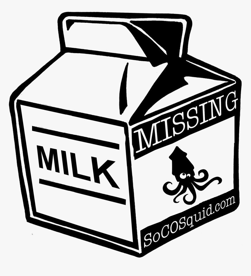 Milk Carton Clipart Mlik - Drawing Milk Png, Transparent Png, Free Download