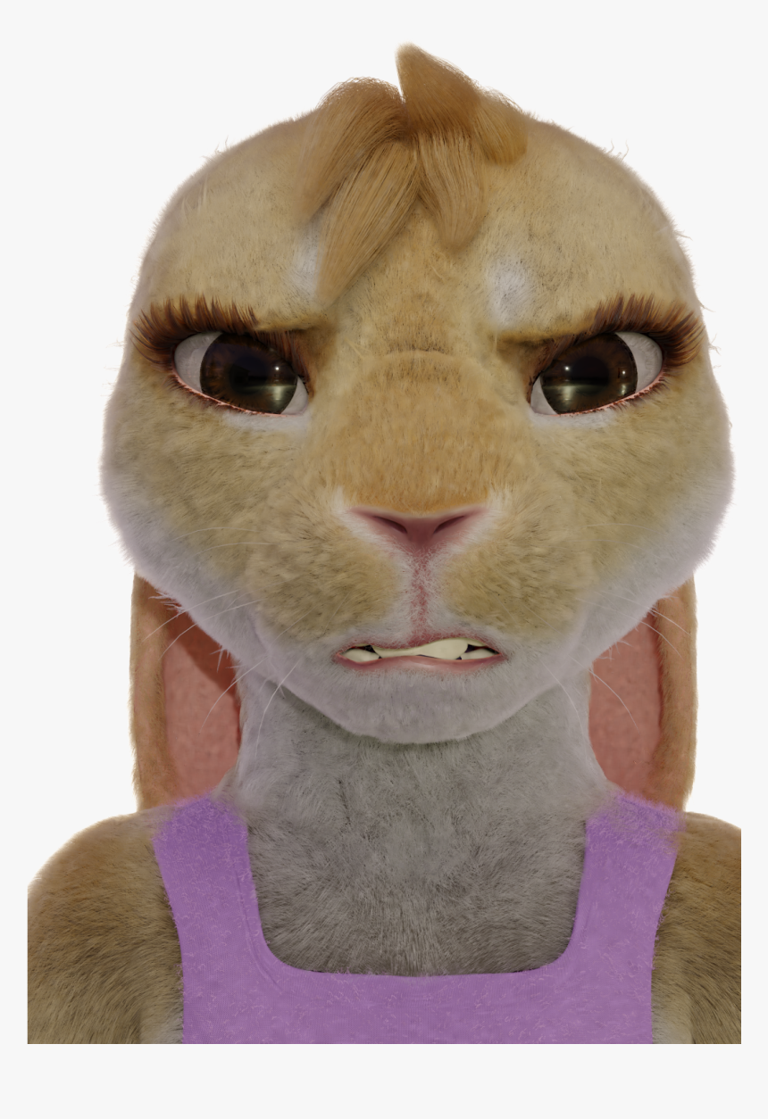Angry Bunny - Stuffed Toy, HD Png Download, Free Download