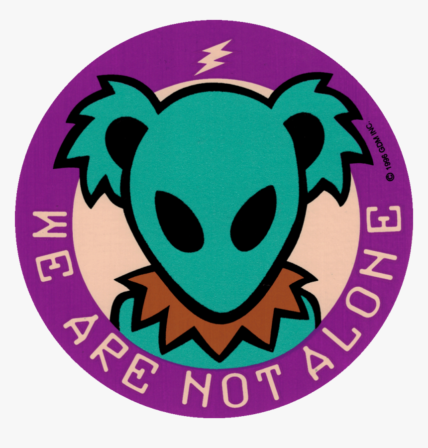 Grateful Dead We Are Not Alone Alien Bear - Alien Grateful Dead Bears, HD Png Download, Free Download