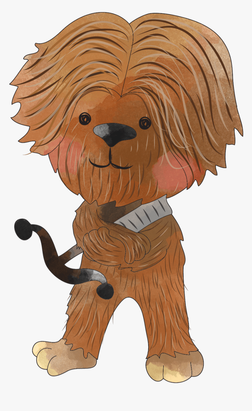 Chewbacca Clipart Png - Star Wars Birthday Cards For Dad, Transparent Png, Free Download