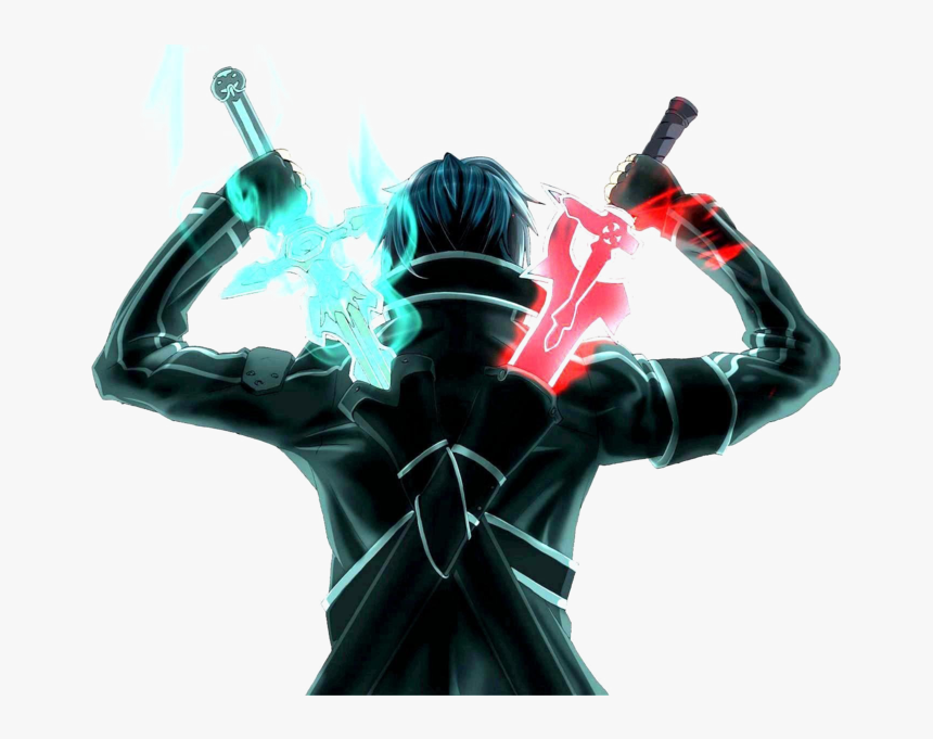 Sword Art Png Photos - Dual Wielding Kirito Sao, Transparent Png, Free Download