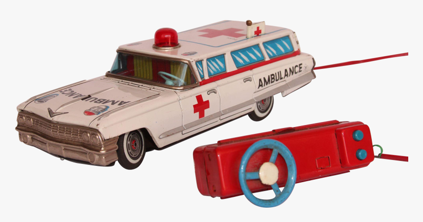 Battery Op Ambulance Vintage, HD Png Download, Free Download