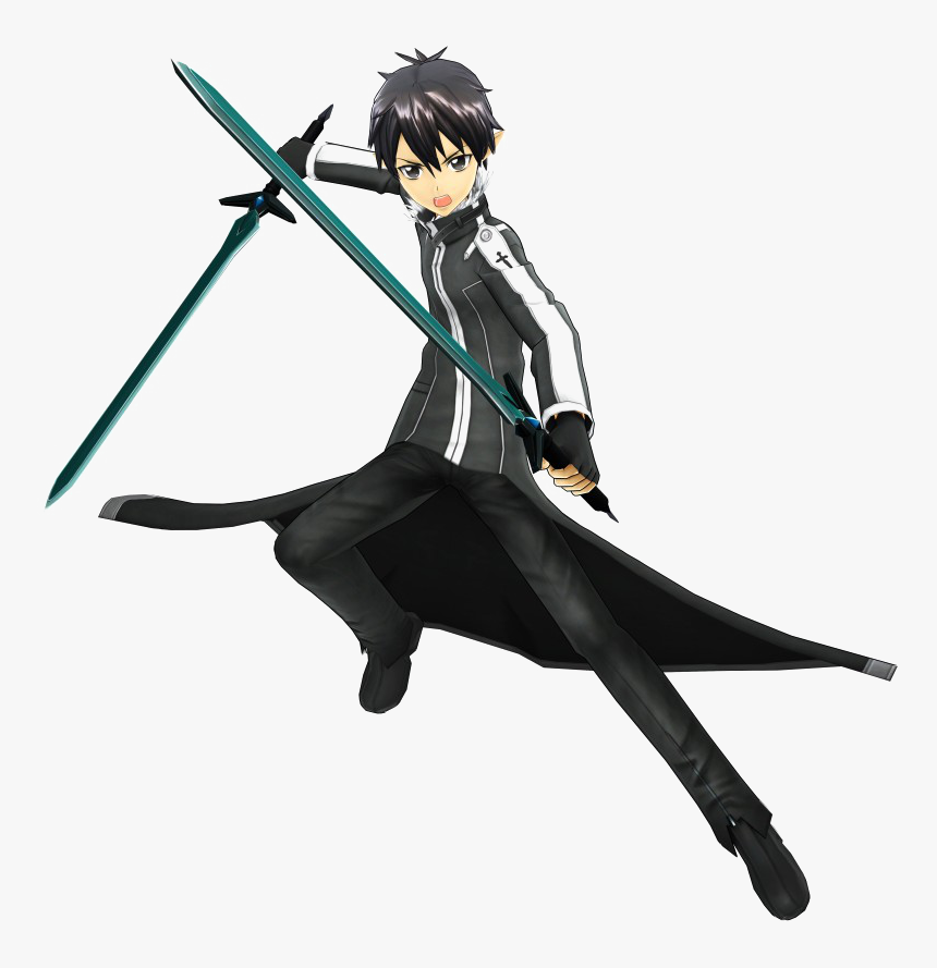 Sword Art Png Pic - Kirito Sword Art Online Lost Song, Transparent Png, Free Download