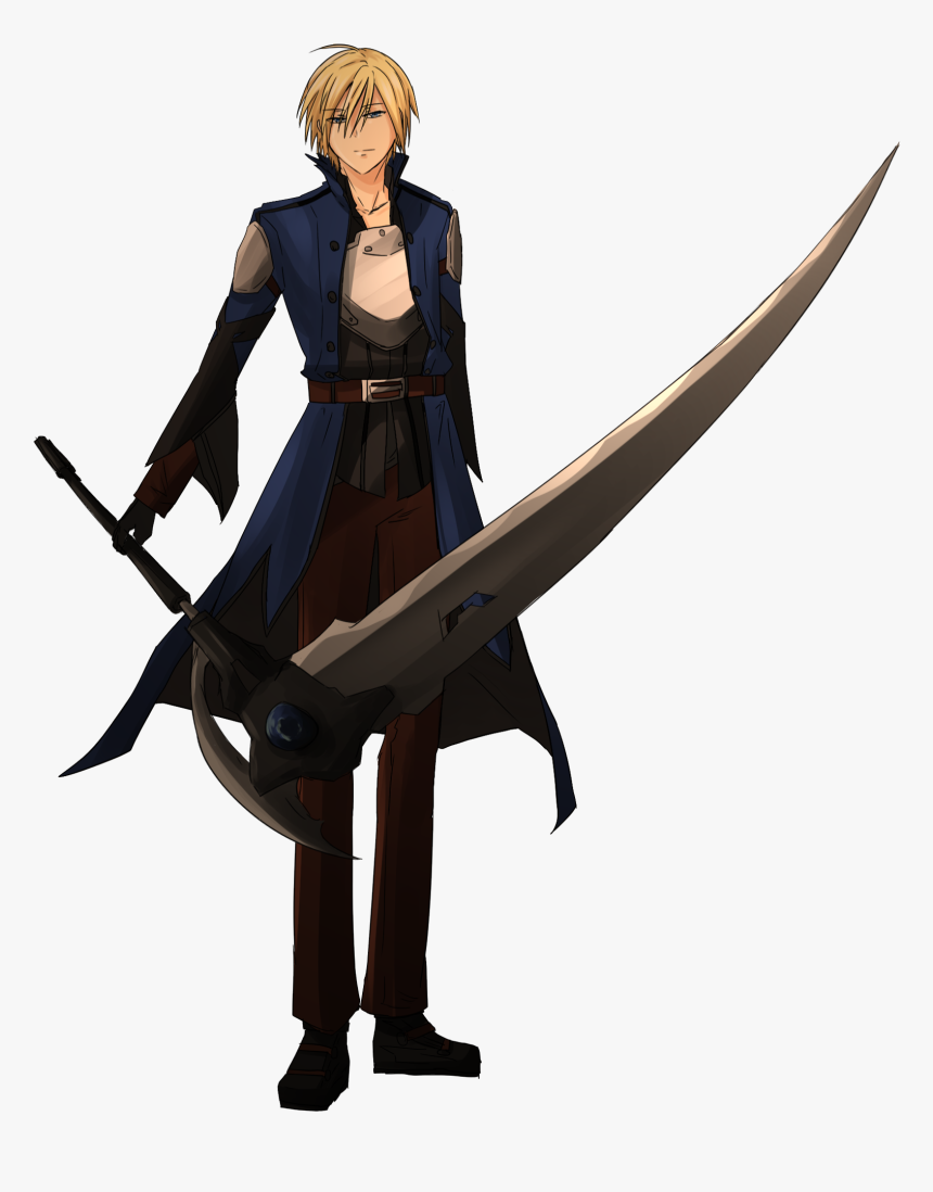 Sword Art Online Oc - Character With A Scythe, HD Png Download, Free Download