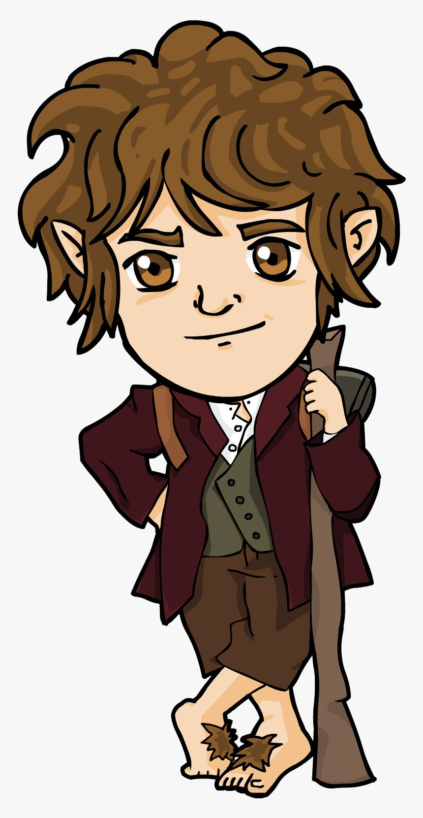 Frodo Baggins Png Free Image Download - Hobbit Clipart, Transparent Png, Free Download