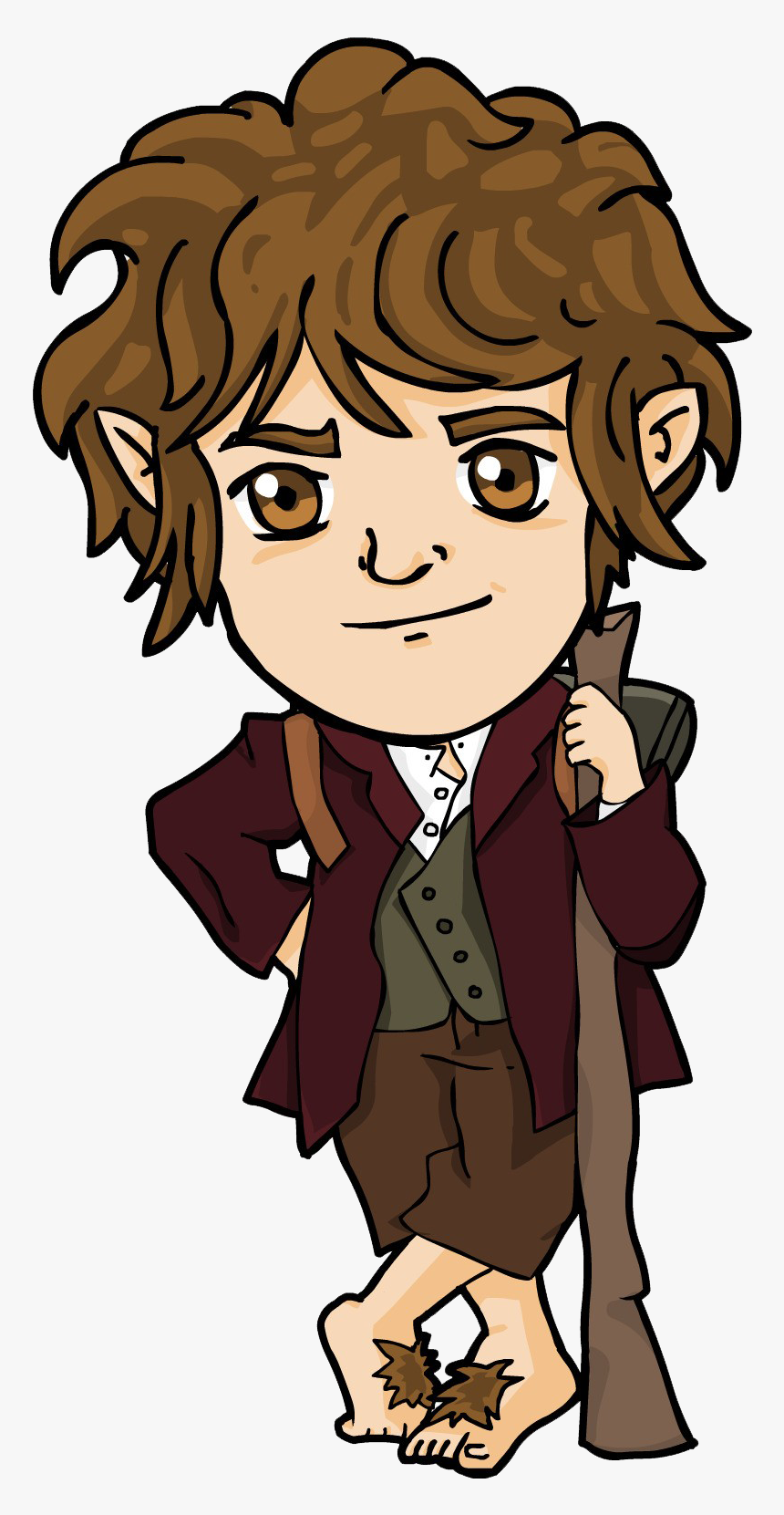 Frodo Baggins Png Free Image Download - Hobbit Clipart, Transparent Png, fr...