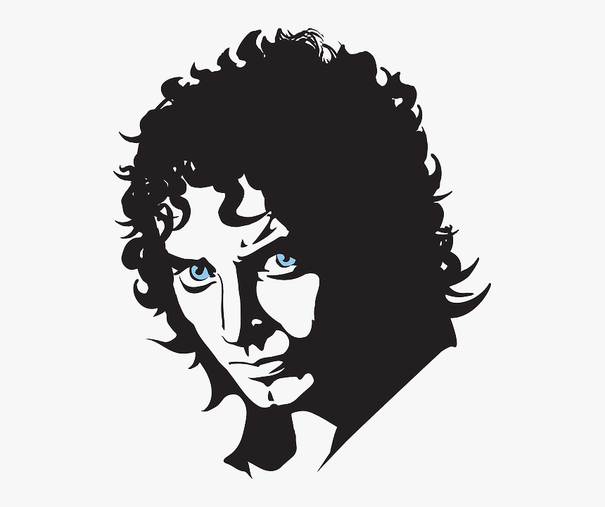 Frodo Baggins Bilbo Baggins Portrait - Lord Of The Ring Drawing Arts, HD Png Download, Free Download