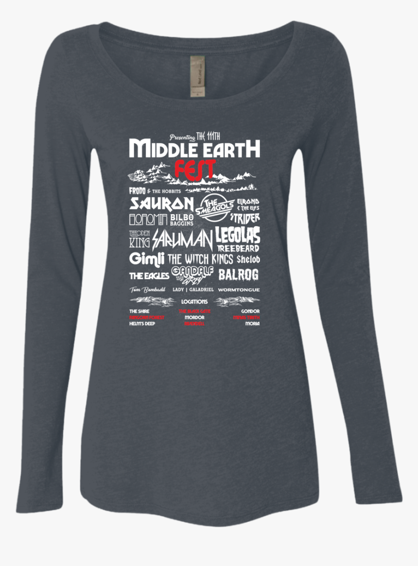 Middle Earth Fest - Long-sleeved T-shirt, HD Png Download, Free Download