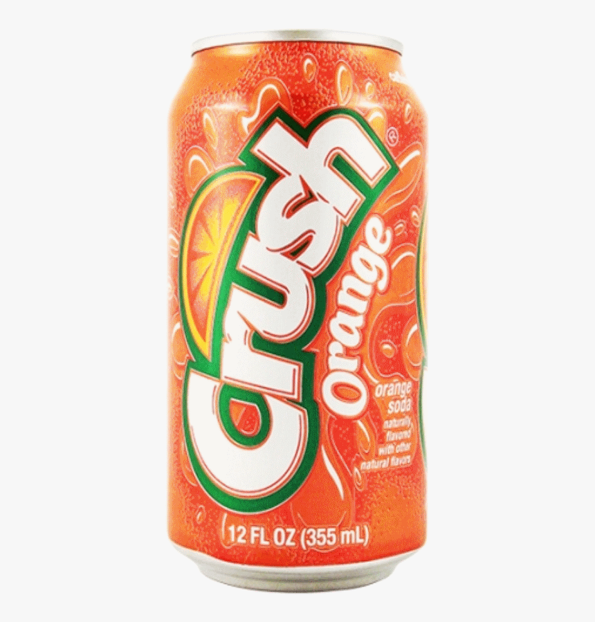 Crush Orange Soda 355 Ml Cans, 12/cs - Orange Crush Pop Can, HD Png Download, Free Download