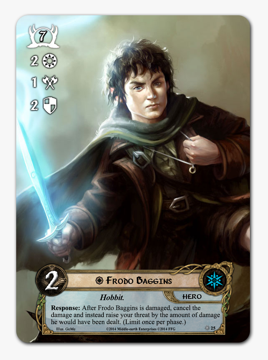 Frodo-sample - Alternate Art Lord Of The Rings Lcg, HD Png Download, Free Download