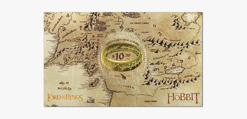 One Ring Minsheet 74211 - Middle Earth Map Wide, HD Png Download, Free Download