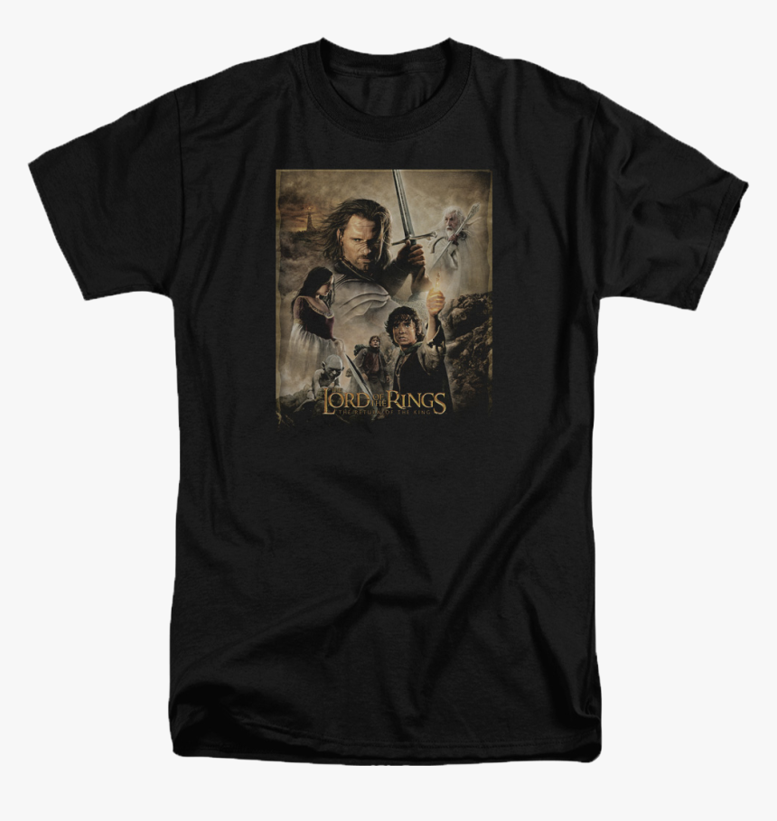 Return Of The King Lord Of The Rings T-shirt - Lord Of The Rings, HD Png Download, Free Download