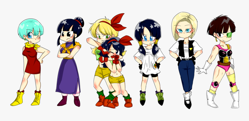 Chibi Gang A Girls - Dragon Ball For Girls Png, Transparent Png, Free Download