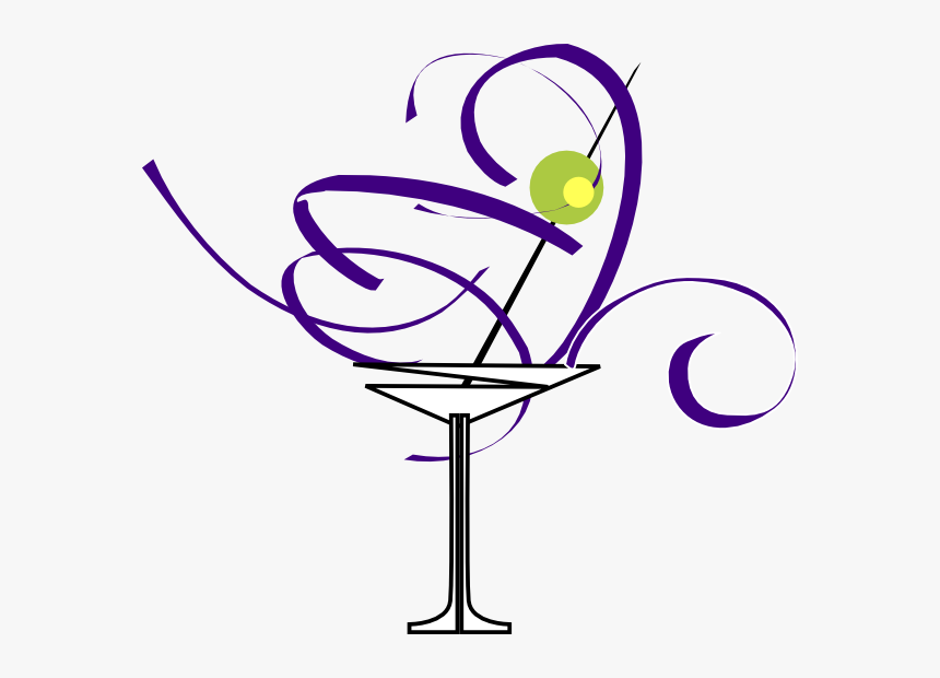 Cute Martini Glass Png - Clip Art Martini Glass, Transparent Png, Free Download