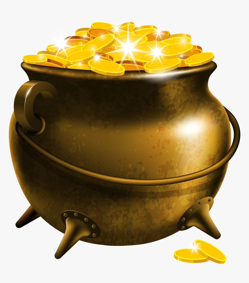 St Patrick's Day Pot Of Gold Png, Transparent Png, Free Download