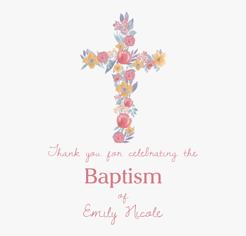 Floral Cross - Transparent Floral Cross Png, Png Download, Free Download