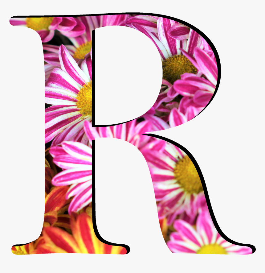 Flower Pattern Letters R, HD Png Download, Free Download