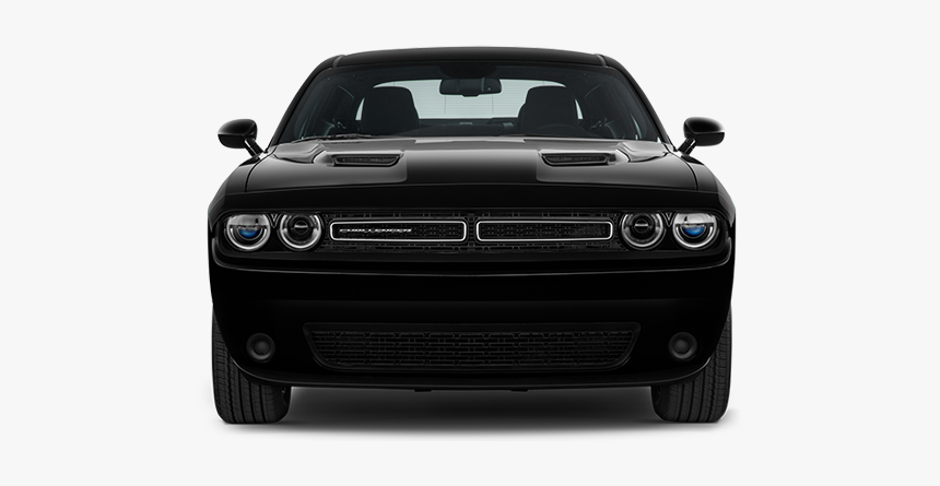 Front View Muscle Car Grill Png - 2016 Dodge Challenger Front, Transparent Png, Free Download