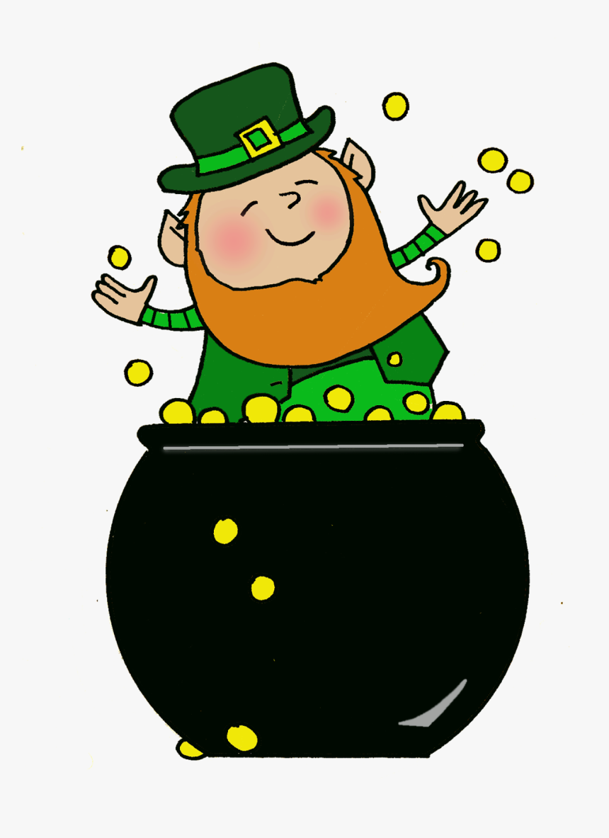 Gold Leprechaun Clipart, Explore Pictures - Pot Of Gold With Leprechaun, HD Png Download, Free Download