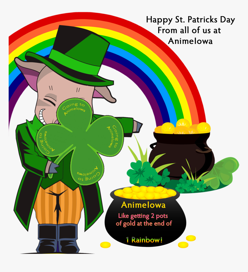 Rainbow Leprechaun Pot Of Gold, HD Png Download, Free Download