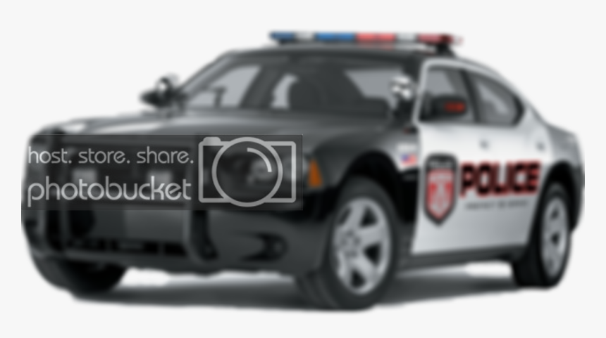 Dodge Charger Police Car Photo Mrpacman Photobucket - Police Car Png, Transparent Png, Free Download