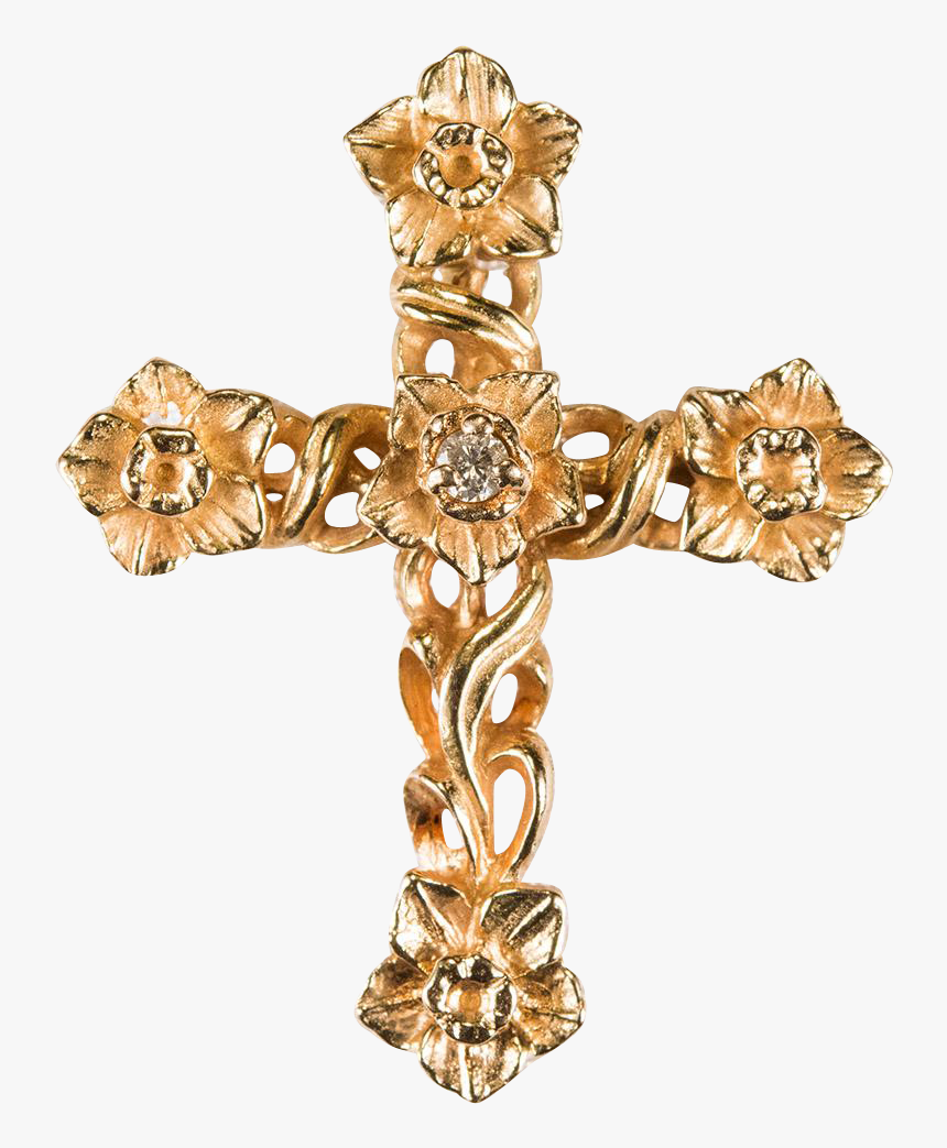 Gold Cross Png, Transparent Png, Free Download