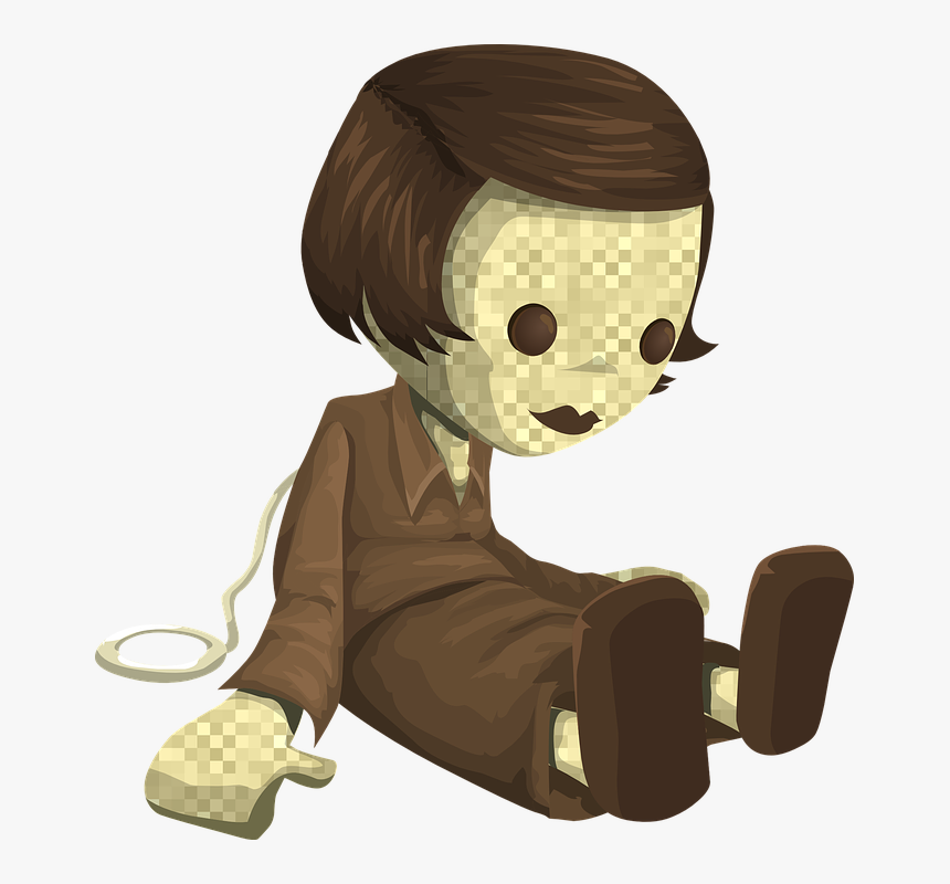 Creepy Doll Clipart Png - Creepy Cartoon Doll Png, Transparent Png, Free Download