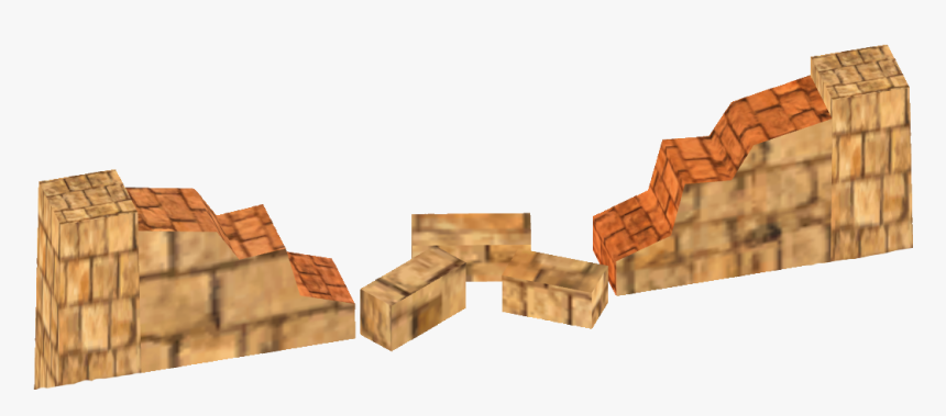 Broken Brick Wall Png - Broken Wall Temple, Transparent Png, Free Download