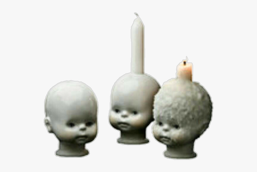 #aesthetic #png #polyvore #candle #babyhead #doll #creepy - Candles Aesthetic Png, Transparent Png, Free Download