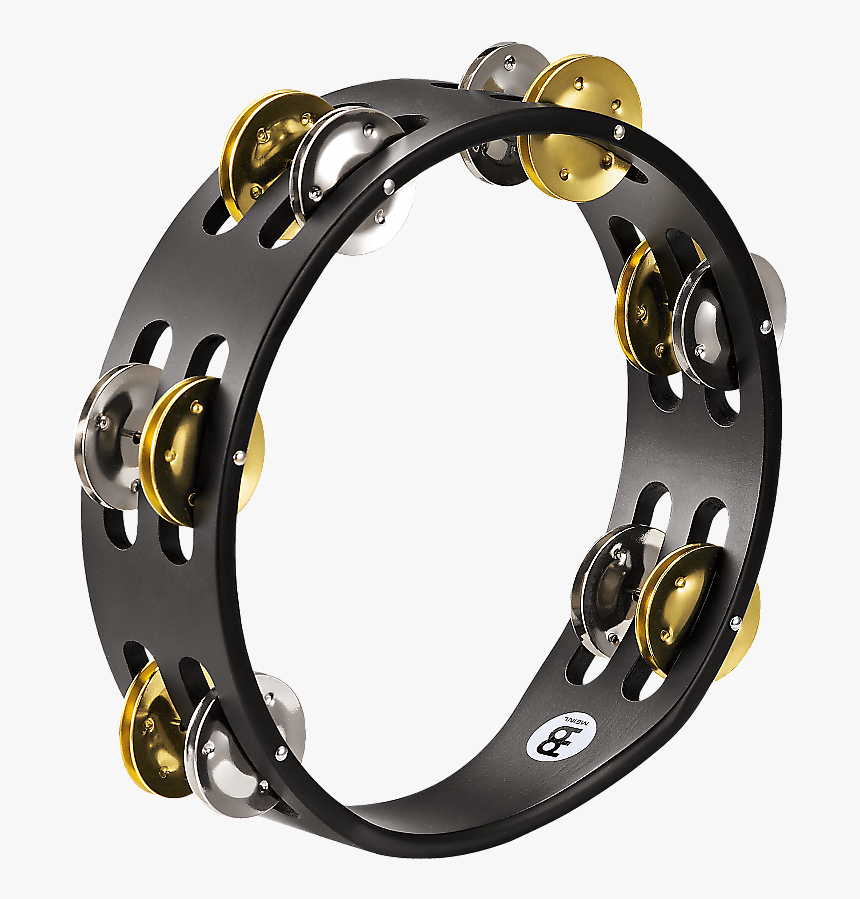 Meinl Percussion Cta2m-bk Compact Tambourine, Steel/brass - Small Tamborines, HD Png Download, Free Download