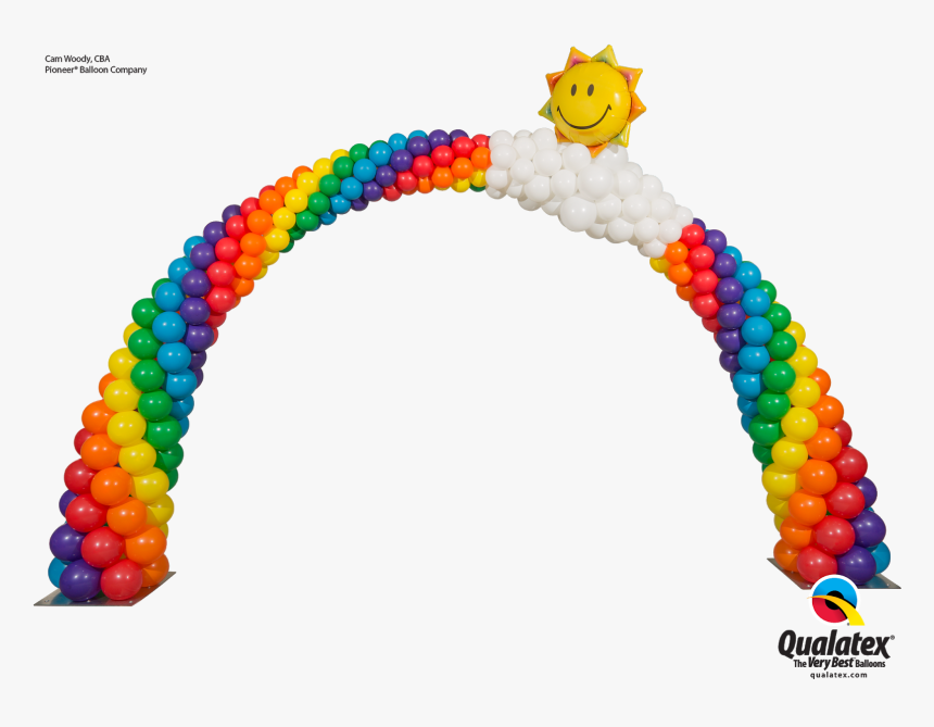 Rainbow Balloon Arch, HD Png Download, Free Download