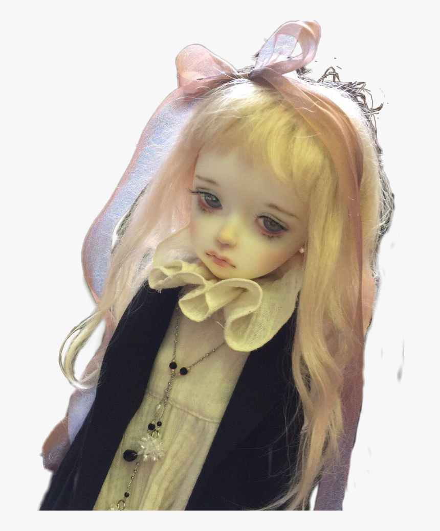 #doll #sad #cute #creepy #beautiful #child - Doll, HD Png Download, Free Download