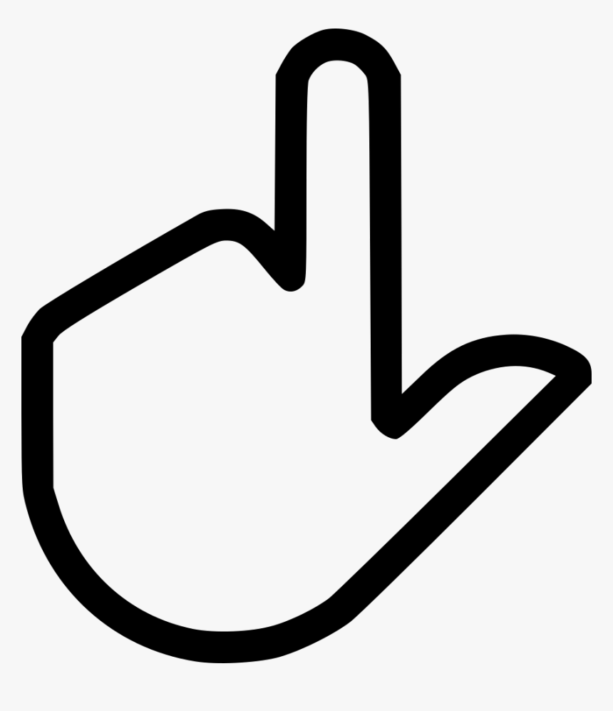 Finger Point Click Svg Png Icon Free Download - Click Through Rate Icon, Transparent Png, Free Download