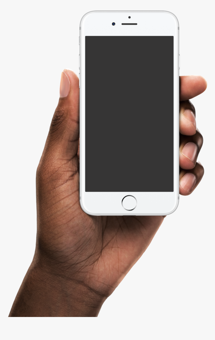 Hand Holding Iphone Png , Png Download - Black Hand Holding Iphone, Transparent Png, Free Download