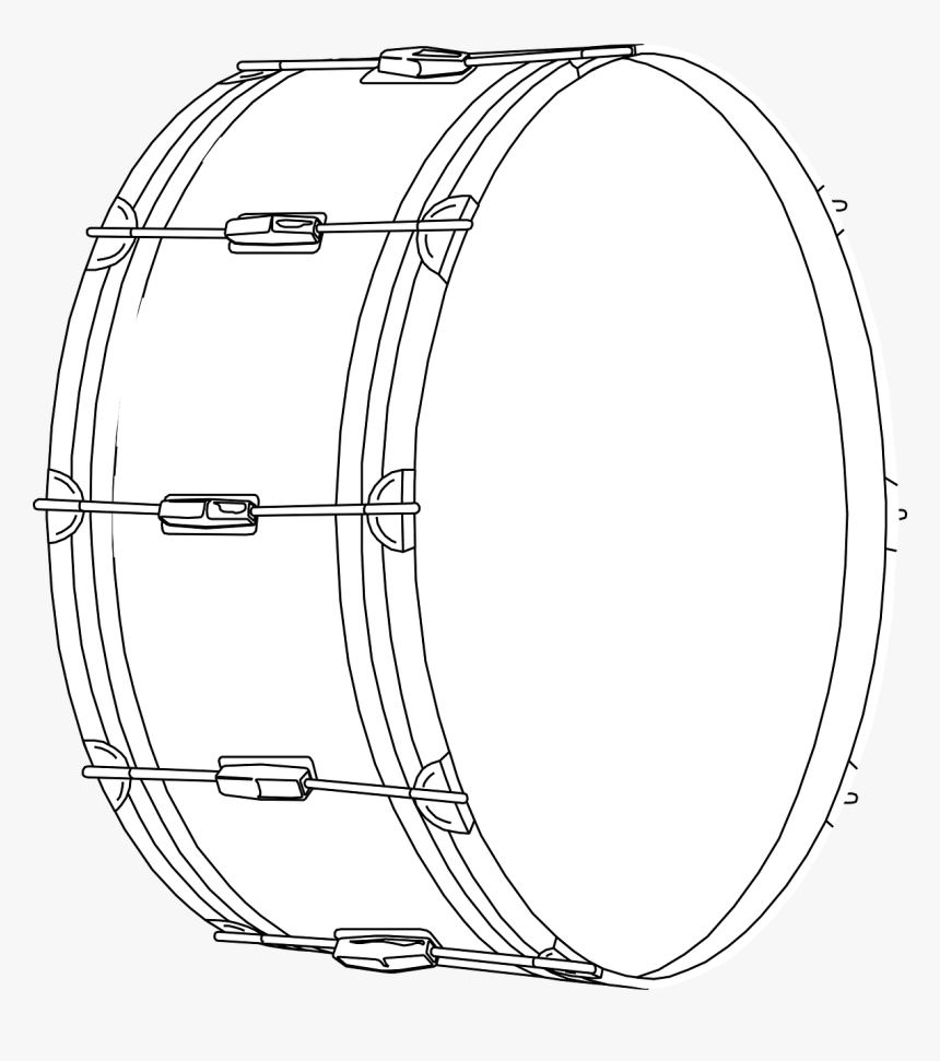 Drum Tambourine Timbrel Free Picture - Bass Drum Clip Art, HD Png Download, Free Download