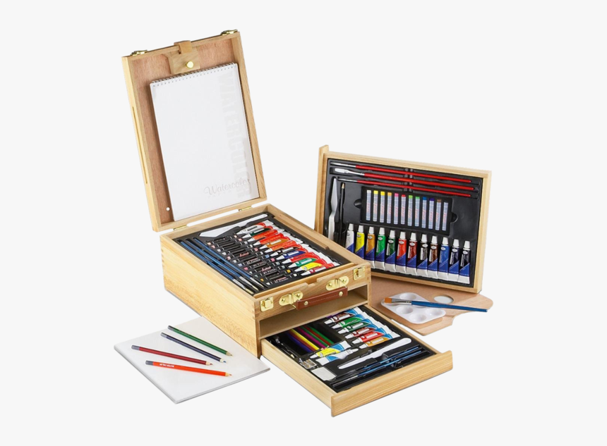 Royal Langnickel 124 Piece Sketching And Drawing Easel - Royal Langnickel Wooden Box Sets, HD Png Download, Free Download