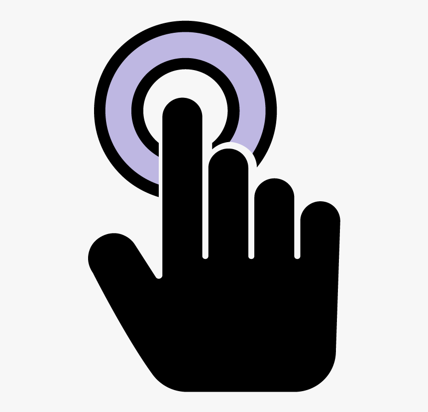 One Click Finger Icon, HD Png Download, Free Download