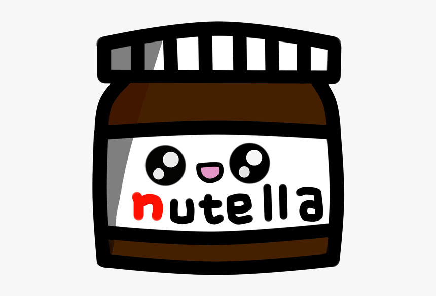 Clip Art Kavaii Clip Art Nuttela - Nutella Kawaii, HD Png Download, Free Download