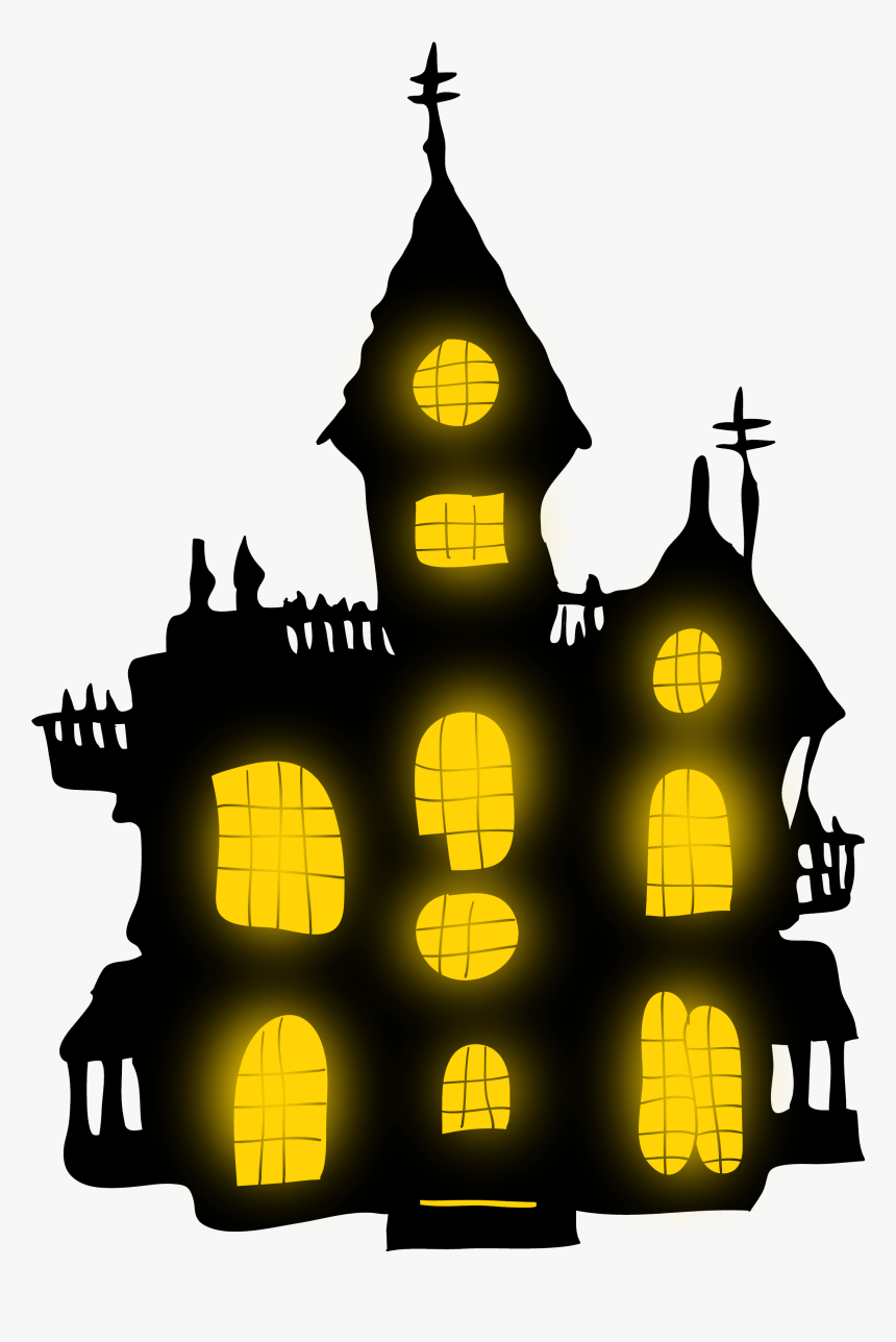 Hd Transparent Castle Spooky - Clip Art Transparent Background Halloween, HD Png Download, Free Download