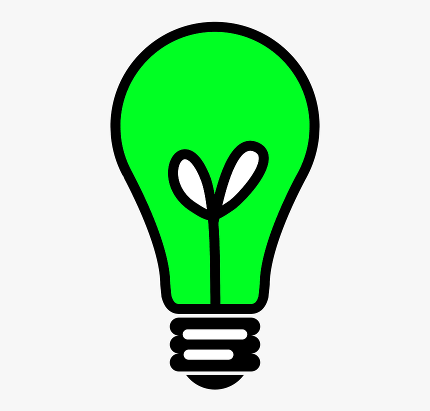 Transparent Green Light Bulb Png - Light Bulb Illustration Png, Png Download, Free Download